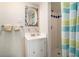Bright bathroom with shower and decorative mirror at 937 E Rock Springs Ne Rd, Atlanta, GA 30306