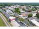 An aerial view of the downtown area of the city with shops, restaurants, parking, and railroad at 2109 Boxwood Se Cir, Conyers, GA 30094