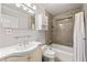 Neutral bathroom with shower and tub combination at 218 Midvale Ne Dr, Atlanta, GA 30342