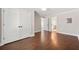 Bedroom featuring hardwood floors, double closet, and ensuite access at 218 Midvale Ne Dr, Atlanta, GA 30342