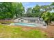 Backyard featuring an in-ground pool with ample space, offering a serene and private outdoor oasis at 3154 N Druid Hills Rd, Decatur, GA 30033
