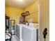 Laundry room featuring a washer, dryer, and shelving for storage at 3710 Burling Rdg, Lithonia, GA 30038