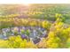 Neighborhood aerial view with mature trees at 4061 Preserve Trl, Snellville, GA 30039