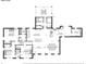Detailed floor plan showcasing the layout of the home, including the kitchen, living room, bedrooms, and bathrooms at 5306 Corinth Cir, Stone Mountain, GA 30087