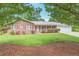 Charming brick home with a lush green lawn and manicured landscaping, showcasing its curb appeal and inviting exterior at 5306 Corinth Cir, Stone Mountain, GA 30087