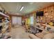 Spacious garage featuring a lot of storage and shelving; a versatile space for projects and organization at 1080 Gaithers Rd, Mansfield, GA 30055
