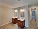 Bathroom featuring double vanities and a tiled floor at 1280 Sw Vonda Ln, Mableton, GA 30126