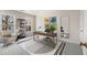 Bright office space with ample natural light, modern desk, and stylish decor at 3476 Silver Maple Dr, Duluth, GA 30096