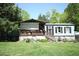 Charming single-story home featuring light blue siding and a covered front porch in a lush, green yard at 31 Dogwood Nw Ln, Cartersville, GA 30121