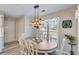 Cozy dining area with an oval table, bright windows and modern lighting at 1337 Highfield Dr, Lawrenceville, GA 30043