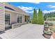 Spacious patio area with well-placed greenery, outdoor storage, offering a relaxing space at 1337 Highfield Dr, Lawrenceville, GA 30043