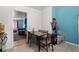 Modern kitchen area with breakfast table; view to bedroom at 2844 Whispering Hills Dr, Chamblee, GA 30341