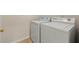 Convenient laundry area equipped with a washer and dryer at 4912 Waters Edge Trl, Roswell, GA 30075