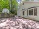 Backyard featuring an outside storage shed at 5201 Skyline Dr, Stone Mountain, GA 30083