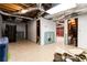 Unfinished basement ready for customization, featuring exposed ductwork, partially finished walls, and open space at 5272 Cumberland Way, Stone Mountain, GA 30087