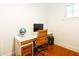 Bright home office space with sleek desk and modern furnishings on hardwood floors at 400 Collier Rd, Atlanta, GA 30309