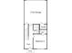 Floorplan of the first floor, showing the garage, foyer, and bedroom at 5443 Blossomwood Sw Trl, Mableton, GA 30126