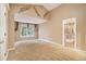 Main bedroom features neutral carpet and an ensuite bathroom with a glass shower at 4272 Glenlake Nw Dr, Kennesaw, GA 30144