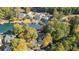Overhead view of a secluded home surrounded by mature trees, providing privacy and a connection with nature at 10005 Lakeview Pkwy, Villa Rica, GA 30180