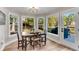 Charming dining nook with views of the lake, perfect for Gathering meals and gatherings at 10005 Lakeview Pkwy, Villa Rica, GA 30180