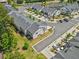 Birds eye view of neighborhood with well maintained sidewalks, landscaping, and yards at 1385 Vayda Ct, Marietta, GA 30066