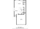 A detailed floor plan of the first floor, including a living room, dining area, kitchen, foyer, garage, bath and pantry at 1385 Vayda Ct, Marietta, GA 30066