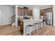 Well-equipped kitchen with stainless steel appliances, a spacious island, and ample cabinetry at 1385 Vayda Ct, Marietta, GA 30066
