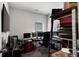 Carpeted office with a multi-screen computer setup and lots of room for activities at 224 Eva Way, Cartersville, GA 30121