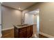 Kitchen island with a double sink features granite countertop at 683 Pryor Sw St # C, Atlanta, GA 30315