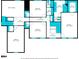 Detailed floor plan showcasing layout of the home's second floor, including the bedrooms, bathrooms, and closet spaces at 210 Malvern Pl, Roswell, GA 30076