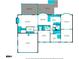 Detailed floor plan showcasing layout of the home's first floor, including the kitchen, living spaces, and bedrooms at 210 Malvern Pl, Roswell, GA 30076