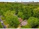 Beautiful aerial view of home and Atlanta skyline amongst a lush, green tree canopy at 1460 Briarcliff Ne Rd, Atlanta, GA 30306