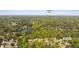 Aerial view of a neighborhood, lake, and skyline featuring a glimpse of downtown Atlanta at 1820 Lyon Sw Ave, Atlanta, GA 30331