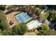 Aerial view featuring neighborhood tennis courts and pool at 1820 Lyon Sw Ave, Atlanta, GA 30331