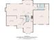 Main floor plan showing a living room, dining room, kitchen, nook, laundry and garage at 1820 Lyon Sw Ave, Atlanta, GA 30331