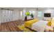 Spacious main bedroom with wood floors, closet, and neutral decor at 214 Adeline Nw Ave, Atlanta, GA 30314