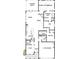 Detailed floor plan showcasing the layout of the home with kitchen and 2 car garage at 235 Strawberry Ln, Woodstock, GA 30189