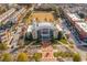 Aerial view of City Hall and public spaces in a walkable community at 4236 Tacoma Trce, Suwanee, GA 30024