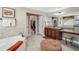 Elegant bathroom features soaking tub, make-up station, dual sinks, and luxurious finishes at 6565 Bentley Ridge Dr, Cumming, GA 30040