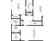 Second floor layout featuring bedrooms and bathrooms, providing a clear view of the spaces at 4261 Autumn Hill Dr, Stone Mountain, GA 30083