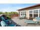A cozy outdoor deck offers lots of seating and is perfect for entertaining at 64 Emerson Hill Sq, Marietta, GA 30060