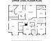 Upper level floor plan featuring bedrooms, bathrooms and walk-in closets at 1286 Whisper Cove Dr, Buford, GA 30518