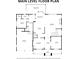 Main level floor plan showing layout of rooms and measurements at 1286 Whisper Cove Dr, Buford, GA 30518
