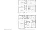 A floor plan of the first and second stories of the house at 3627 Pebble Hill Ne Dr, Marietta, GA 30062
