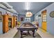 Finished basement area with pool table and finished floors at 2262 Silver Fox Ln, Buford, GA 30519