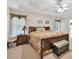 Main bedroom featuring trey ceilings, a ceiling fan and carpeted floors at 2262 Silver Fox Ln, Buford, GA 30519