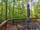 Spacious deck features an outdoor dining area and wooded views, perfect for entertaining or relaxing at 351 Ridgewater Dr, Marietta, GA 30068