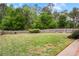 Spacious backyard with a well-maintained lawn and a privacy fence, offering a serene outdoor space for relaxation at 135 Haleys Cir, Woodstock, GA 30188