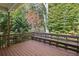 Spacious deck surrounded by mature trees at 3045 Wyntree Dr, Peachtree Corners, GA 30071