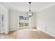 Bright dining room with natural light, featuring modern molding and trim at 3045 Wyntree Dr, Peachtree Corners, GA 30071